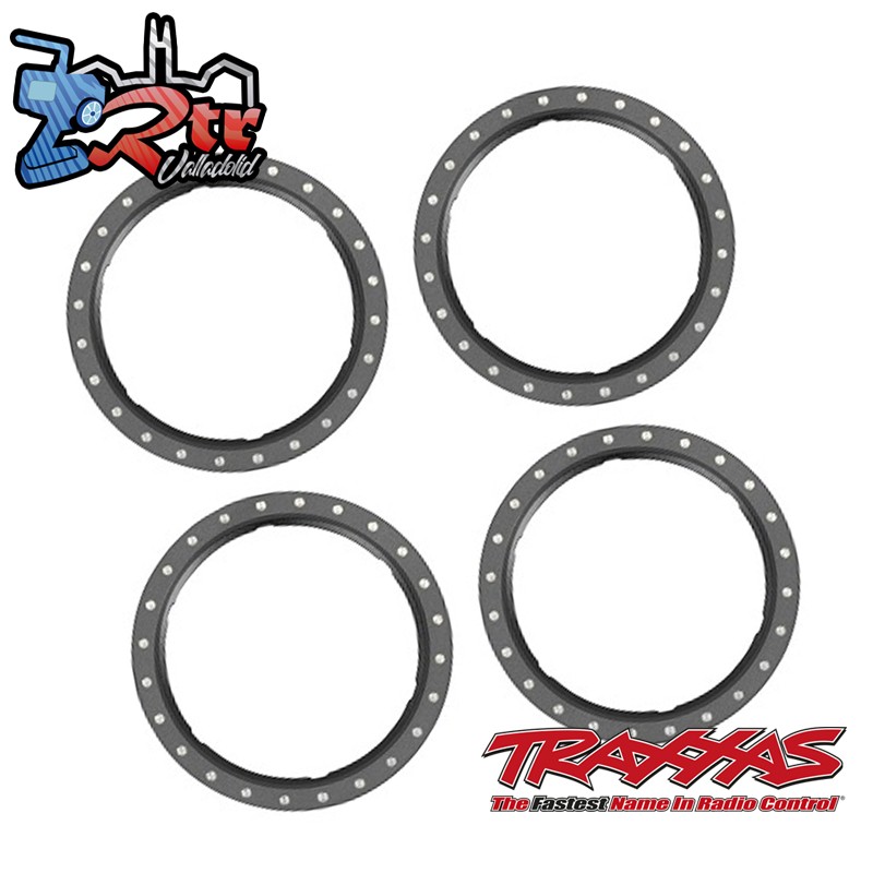 Anillos de llantas de aluminio Pro Scale Gris 4 Unidades Traxxas TRA10276-GRAY