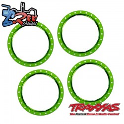 Anillos de llantas de aluminio Pro Scale Verde 4 Unidades Traxxas TRA10276-GRN