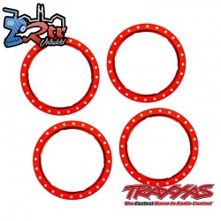 Anillos de llantas de aluminio Pro Scale Rojo 4 Unidades Traxxas TRA10276-RED