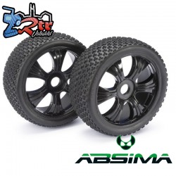 "Wheel Set LP Buggy ""Dirt"" black 1:8 (2 pcs)"