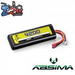Batería Absima Lipo 4200 Mah 2S 7 4V. 30C HC Conector (T-Plug)