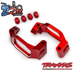 Bloques de ruedas aluminio 6061-T6 Rojo TRA10232-RED