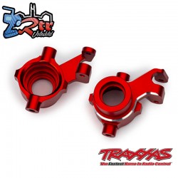 Bloques de dirección aluminio 6061-T6 anodizado rojo TRA10237-RED