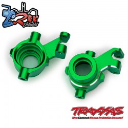 Bloques de dirección aluminio 6061-T6 anodizado Verde TRA10237-GRN