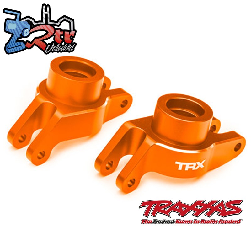 Portaejes, eje de mangueta aluminio 6061-T6 anodizado Naranja TRA10252-ORNG