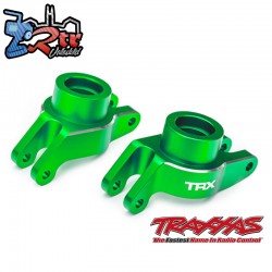 Portaejes, eje de mangueta aluminio 6061-T6 anodizado Verde TRA10252-GRN
