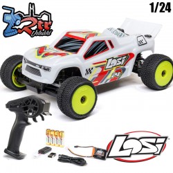LOSI 1/24 Micro-T 2WD Truggy RTR, Blanco