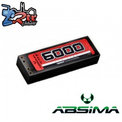 Lipo 2S 7 4V. 110C 6000 HC Double Tubes