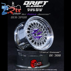 Llanta DS Racing Drift Triple cromo Outset Ajustable 2...