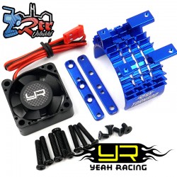 Fan para motor 540 550 de aluminio con ventilador de alta velocidad Azul