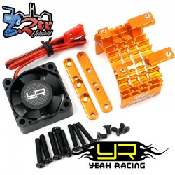 Fan para motor 540 550 de aluminio con ventilador de alta velocidad Naranja