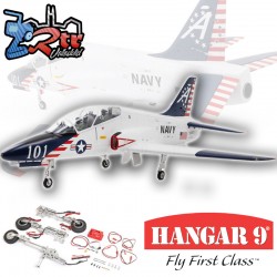 Avion Hangar 9 Hawk/T-45 140-160N Turbine Jet ARF con conjunto de retracción
