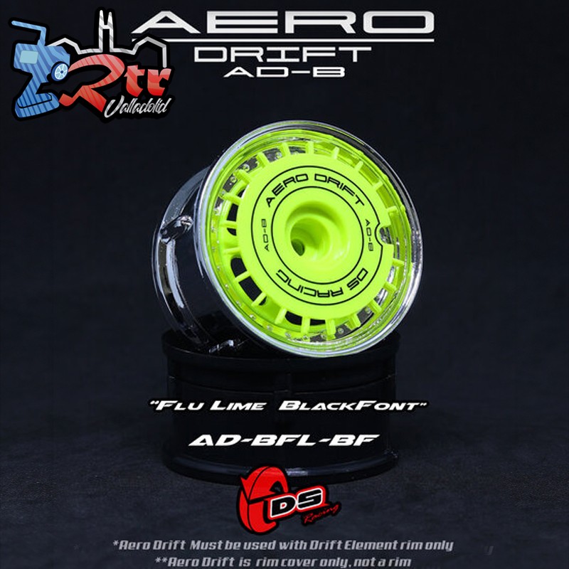 Cobertor DS Racing Aero Drift Element 2 Unidades Diseño plano / Color Amarillo fluo DS/AD-BFL-BF