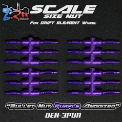 Tuercas de bala DS Racing para rueda Drift Element Purpura DS/DEN-3PUA