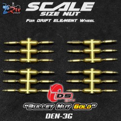 Tuercas de bala DS Racing para rueda Drift Element Oro DS/DEN-3G