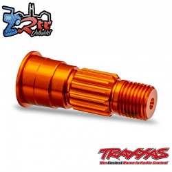 Eje de mangueta delantero, aluminio 6061-T6 anodizado Naranja Traxxas TRA10953-ORNG