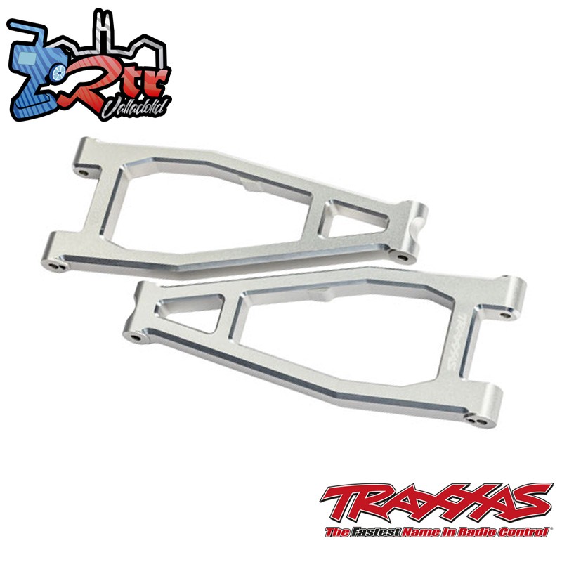 Brazos de suspensión, superiores aluminio plata Traxxas TRA10929X-SLVR
