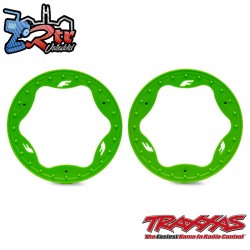 Anillos de ruedas de talón delanteros verde Traxxas TRA10976-GRN