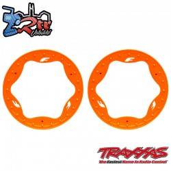 Anillos de ruedas de talón delanteros Naranja Traxxas TRA10976-ORNG