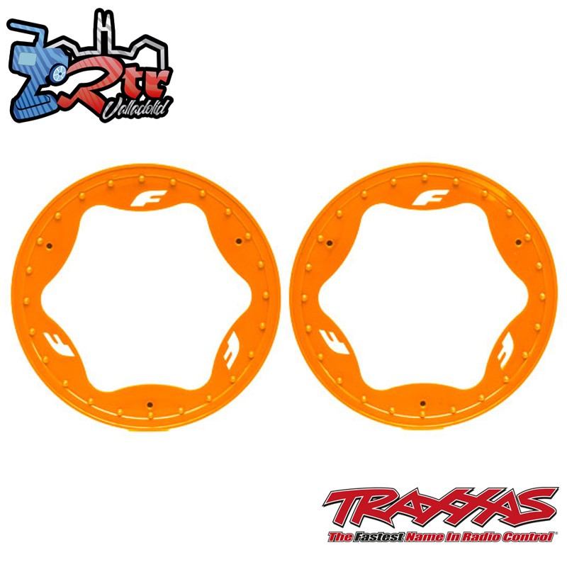 Anillos de ruedas de talón traseros Naranja Traxxas TRA10977-ORNG
