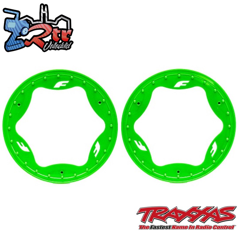 Anillos de ruedas de talón traseros Verdes Traxxas TRA10977-GRN