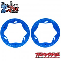 Anillos de ruedas de talón traseros Azul Traxxas TRA10977-BLUE