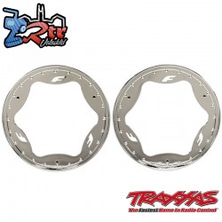 Anillos de ruedas de talón traseros Cromo Traxxas...