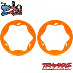 Anillos de ruedas de talón traseros, Naranja 4.3" Traxxas TRA10948-ORNG