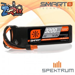 Batería Spektrum SMART LiPo 3200mAh 14.8V 4S 100C IC3