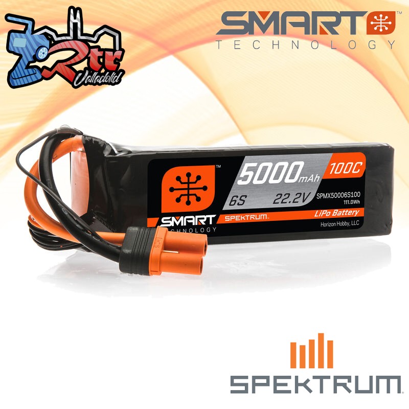 Batería Spektrum SMART LiPo 5000mAh 22.2V 6S 100C IC5