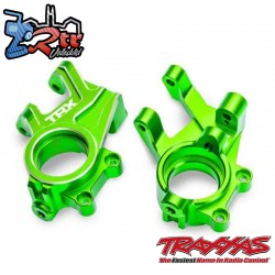 Bloques de dirección, aluminio 6061-T6 anodizado verde Traxxas TRA10936-GRN