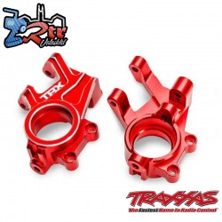 Bloques de dirección, aluminio 6061-T6 anodizado Rojo Traxxas TRA10936-RED