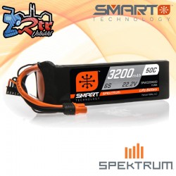 Batería Spektrum SMART LiPo 3200mAh 22.2V 6S 50C IC5
