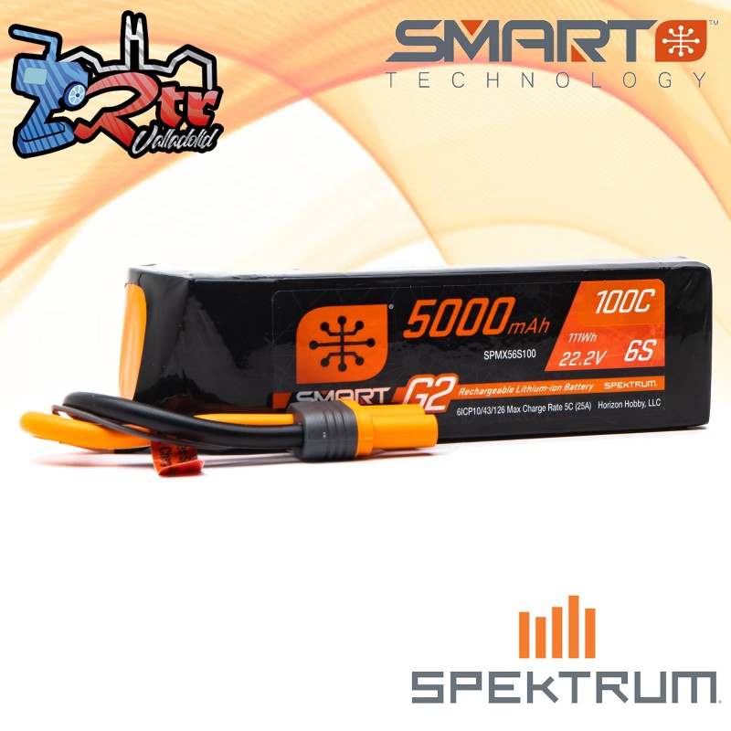 Batería Spektrum G2 SMART LiPo 5000mAh 22.2V 6S 100C IC5