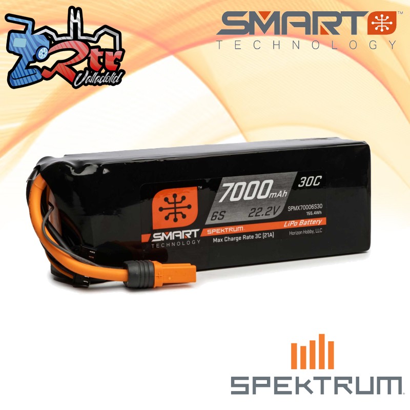 Batería Spektrum SMART LiPo 7000mAh 22.2V 6S 30C IC5