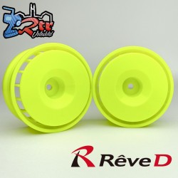 Llantas de competición Reve D GA18 Amarillo Offset 4 mm 2 unidades