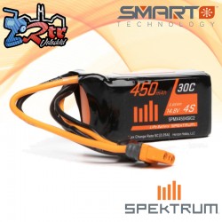 Batería Spektrum LiPo 450mAh 14.8V 4S 30C IC2