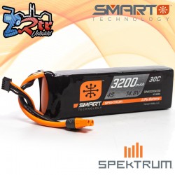 Batería Spektrum Smart LiPo 3200mAh 14.8V 4S 30C IC3