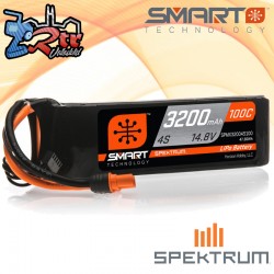Batería Spektrum Smart LiPo 3200mAh 14.8V 4S 100C IC3