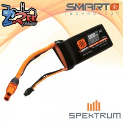 Batería Spektrum SMART LiPo 1300mAh 11.1V 3S 30C  IC3