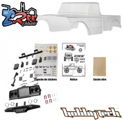 Carrocería HOBBYTECH Survival transparente Crawler 313 mm completa con accesorios HT-SUHT-SU1803020