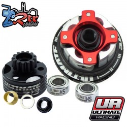 Kit de embrague Aluminio Compack 4 Pro B10, campana y rodamientos Ultimate Racing