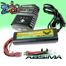 Combo Lipo Starter Set 2S 4200mAh con cargador Lipo