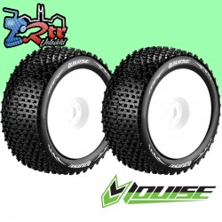 Ruedas Louise 17mm Truggy 1/8 ST-PIRATE 1/2 Outset Pegadas Rellenas LR-T3134VWH