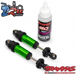 Amortiguadores delanteros GT-Maxx de aluminio verde 2 Unidades Traxxas TRA10961-grn