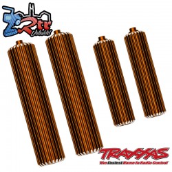 Depósitos de aluminio para amortiguadores de coche color arena naranja Traxxas TRA10966-ORNG