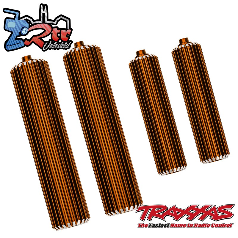 Depósitos de aluminio para amortiguadores de coche color arena naranja Traxxas TRA10966-ORNG