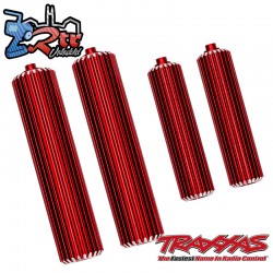 Depósitos de aluminio para amortiguadores de coche color arena rojo Traxxas TRA10966-RED