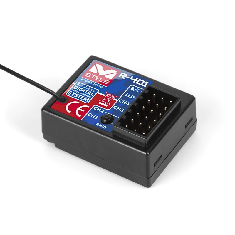 Combo Emisora con receptor, Servo, Bateria y cargador Mstyle