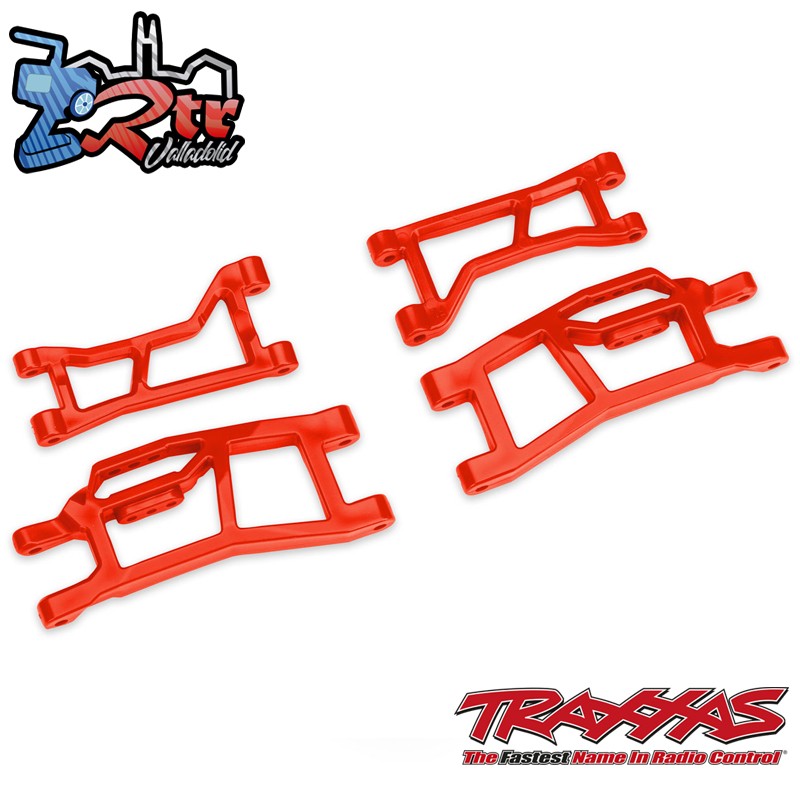 Brazos de suspensión delanteros HD WideMaxx rojos Traxxas TRA10778